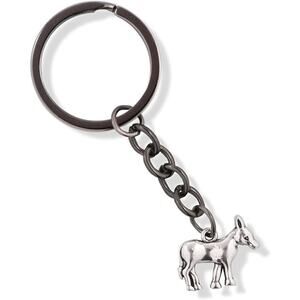 Donkey Ass Animal Charm Keychain